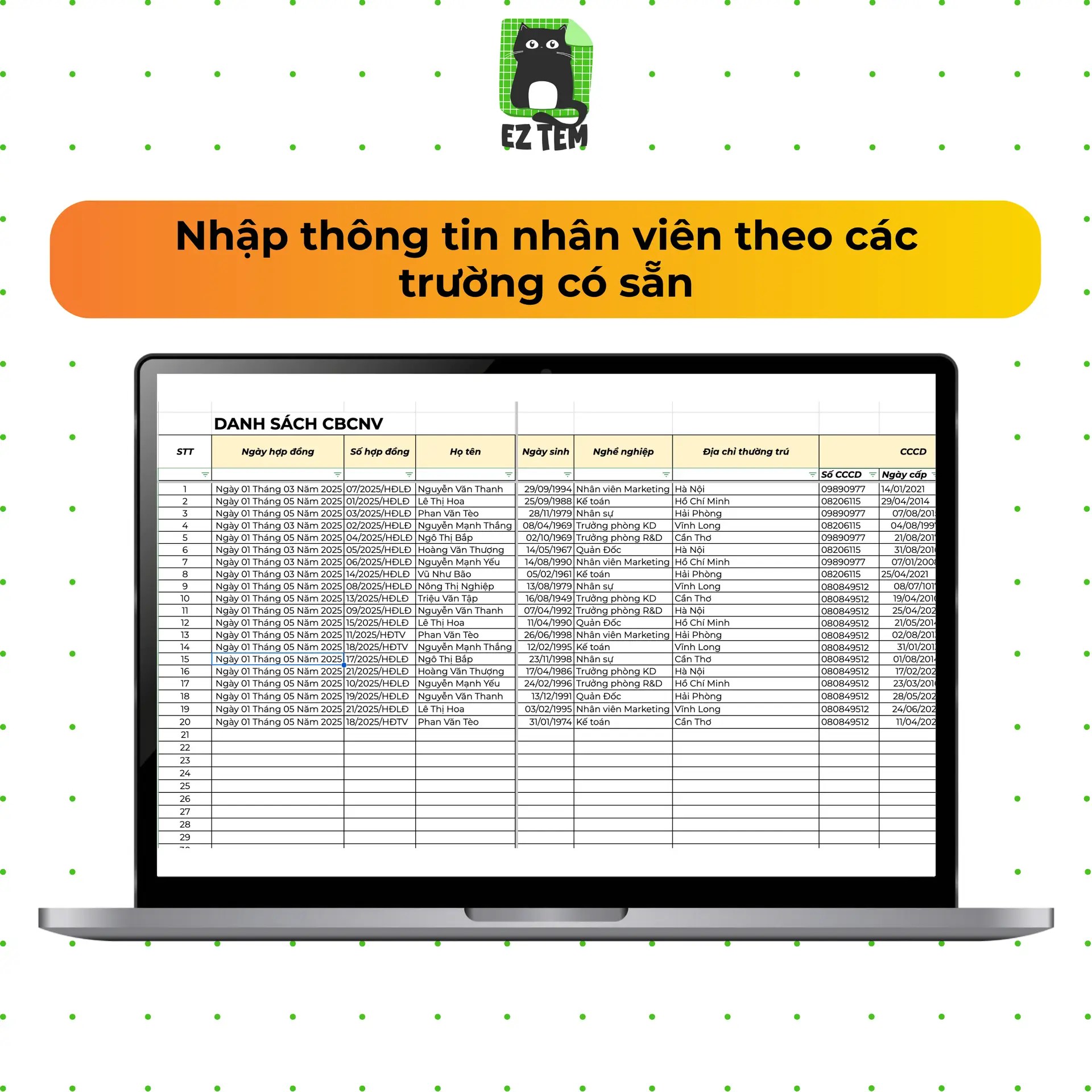 Mẫu hợp đồng lao động