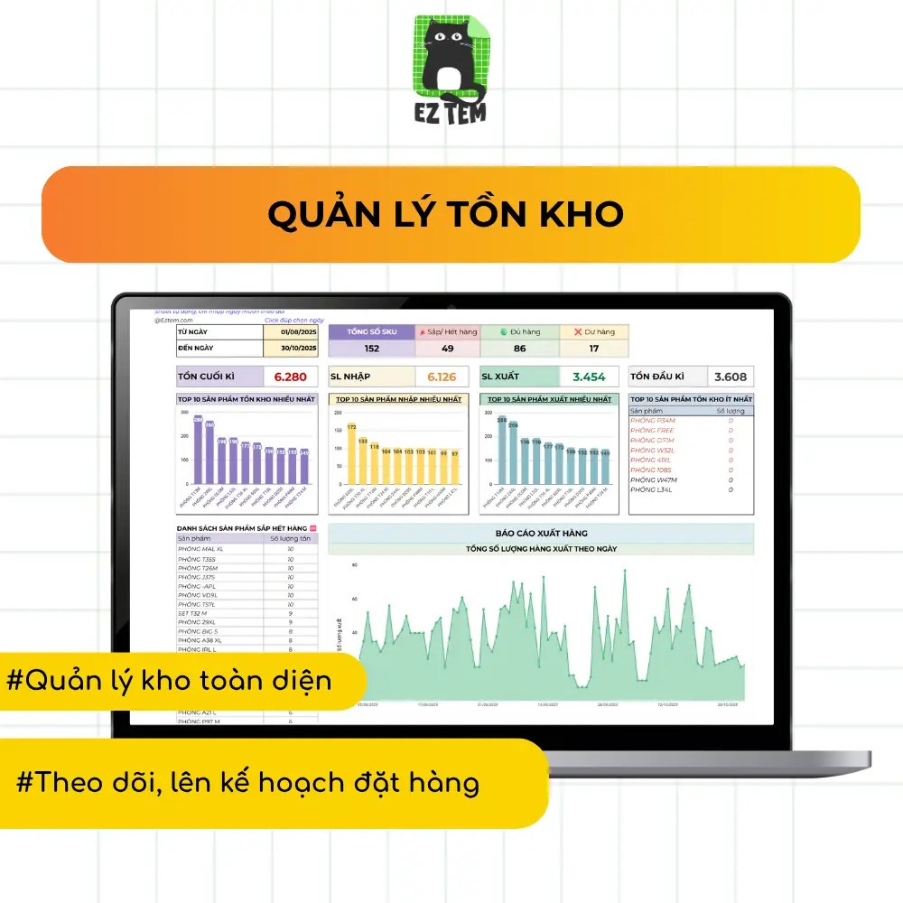 Mẫu Quản lý Hàng tồn kho (Inventory Management Template)