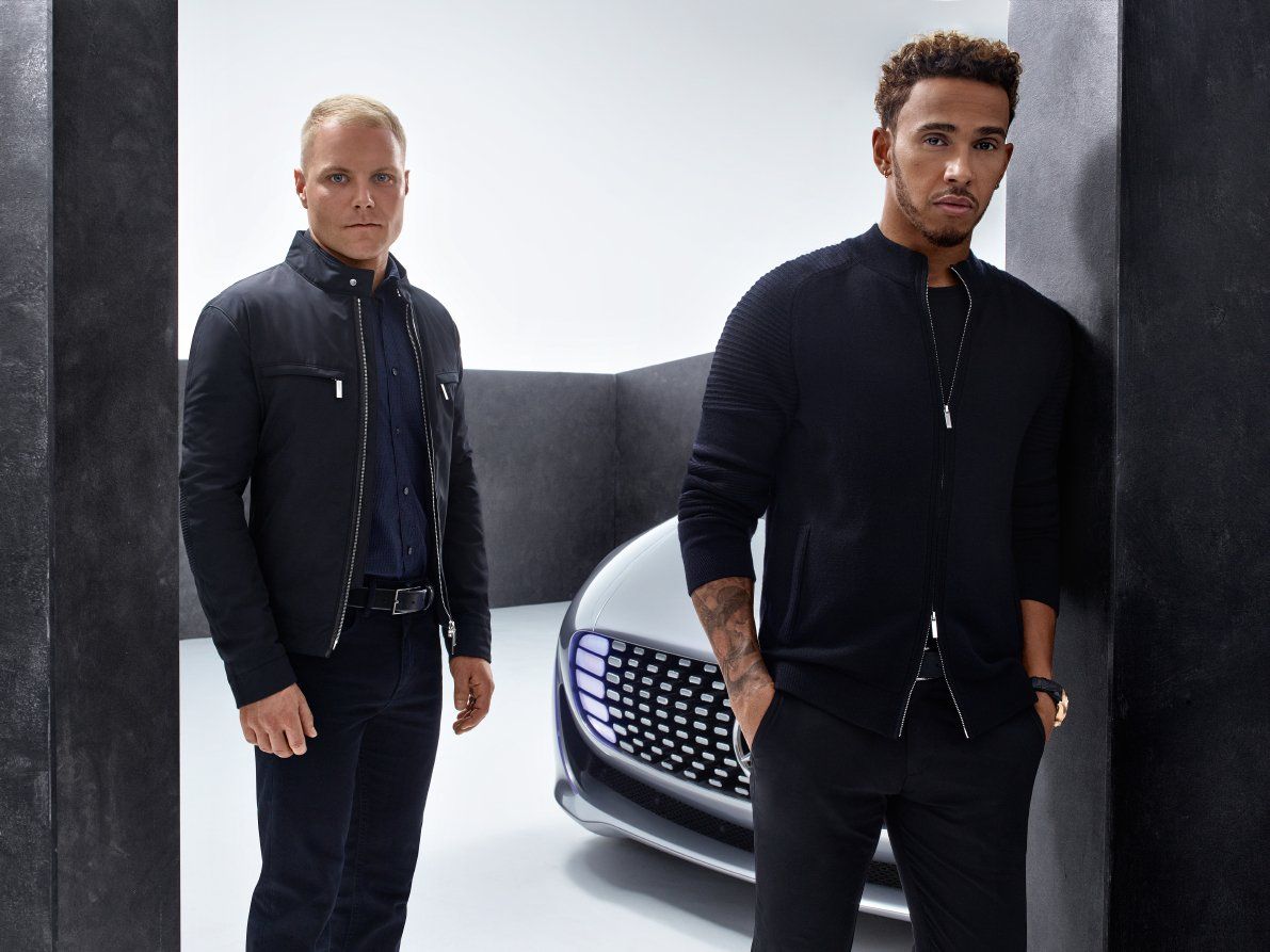 Ivory And Ebony Hamilton And Bottas Dress For Success
