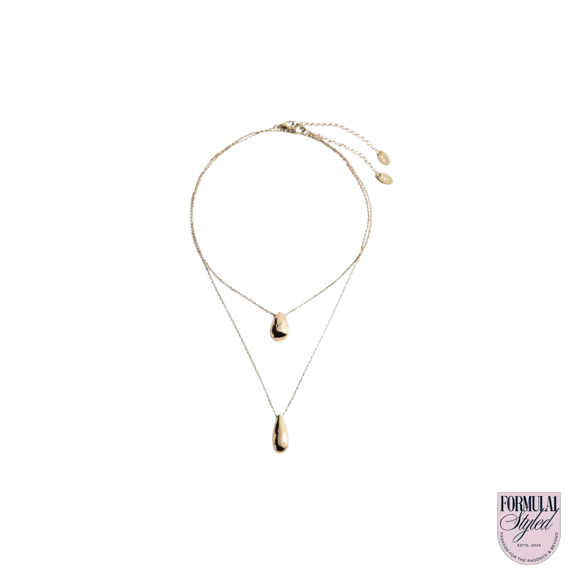 Mango Double Drop Pendant Necklace