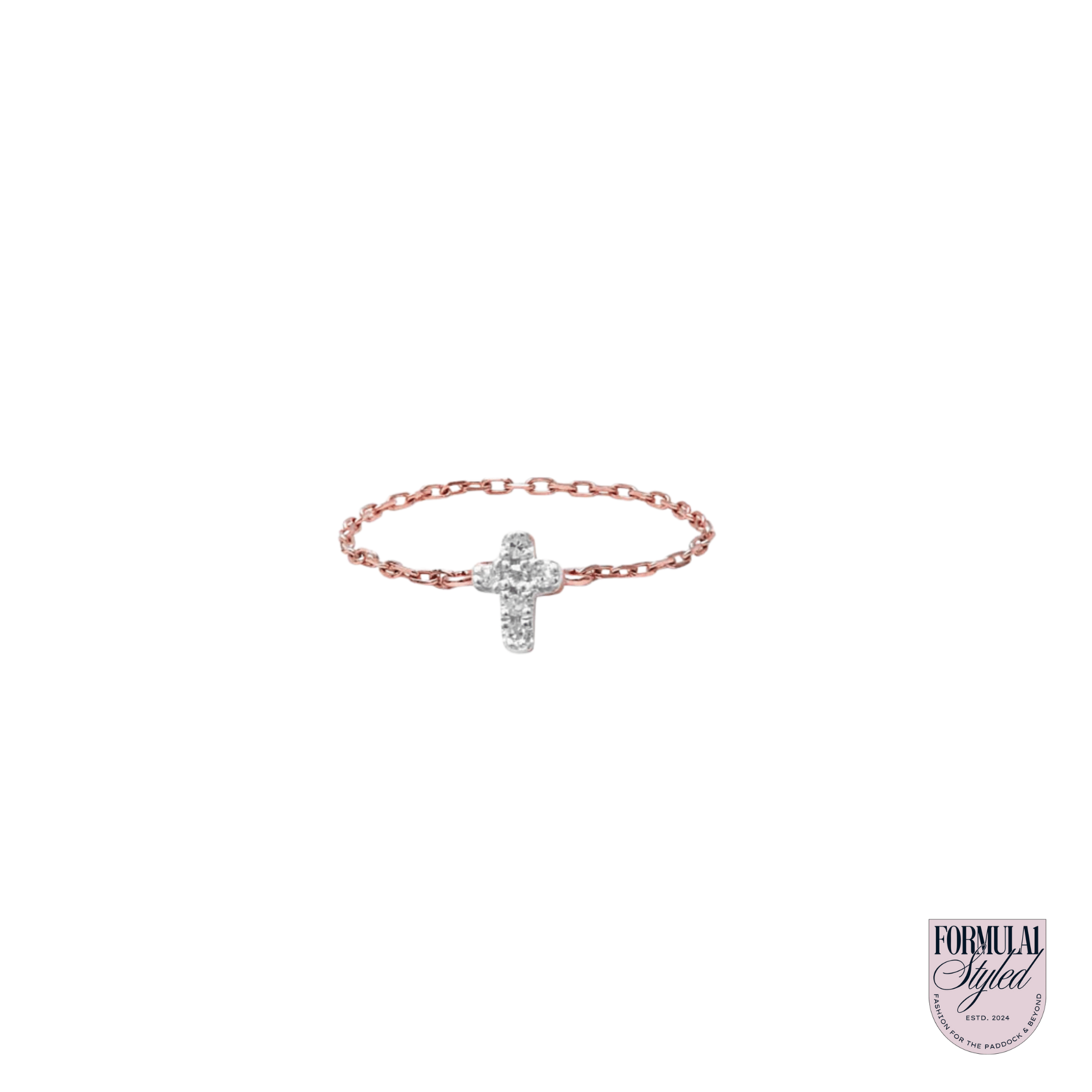 Julieta Jóias Cross Mesh Ring