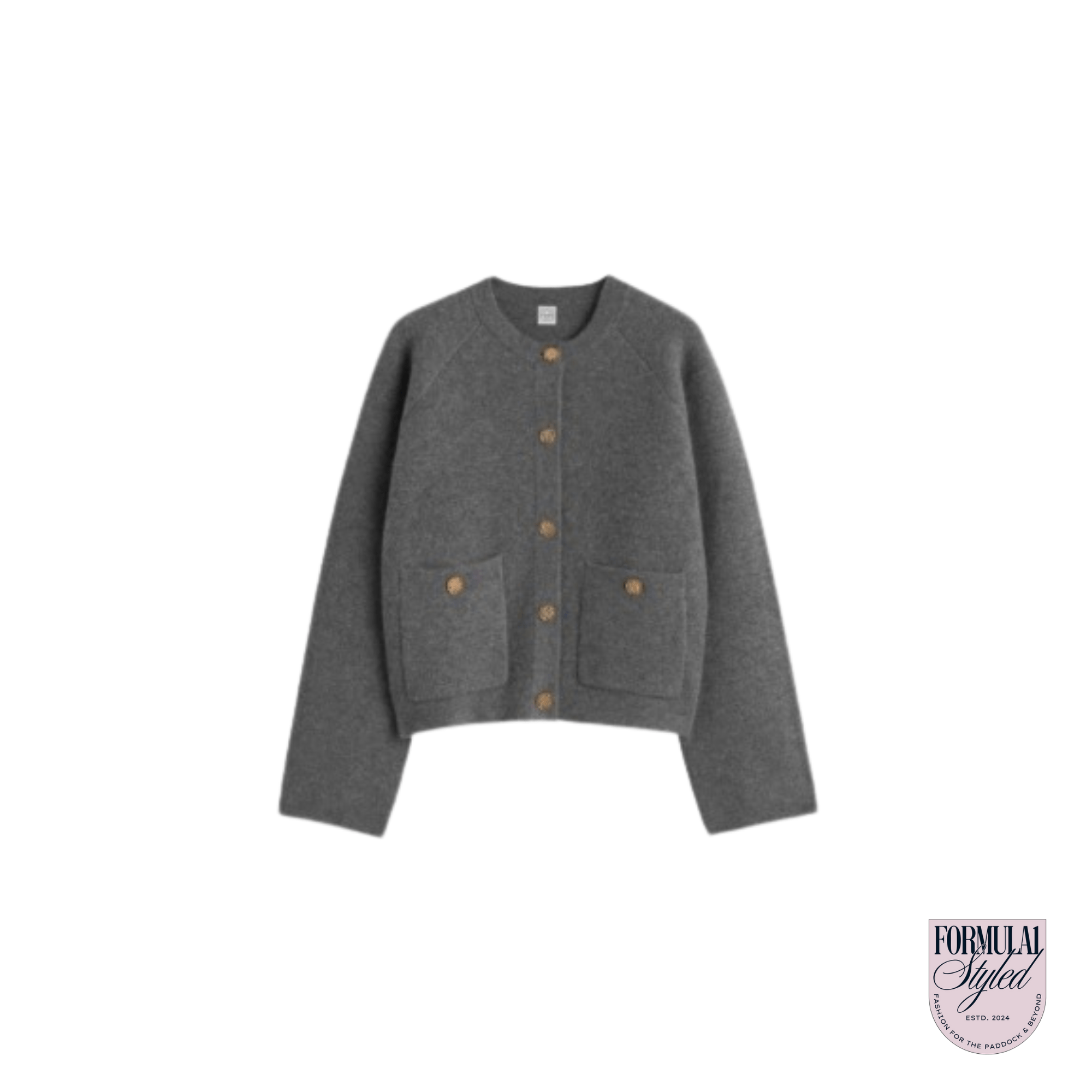 Totême Hammered Button Cardigan
