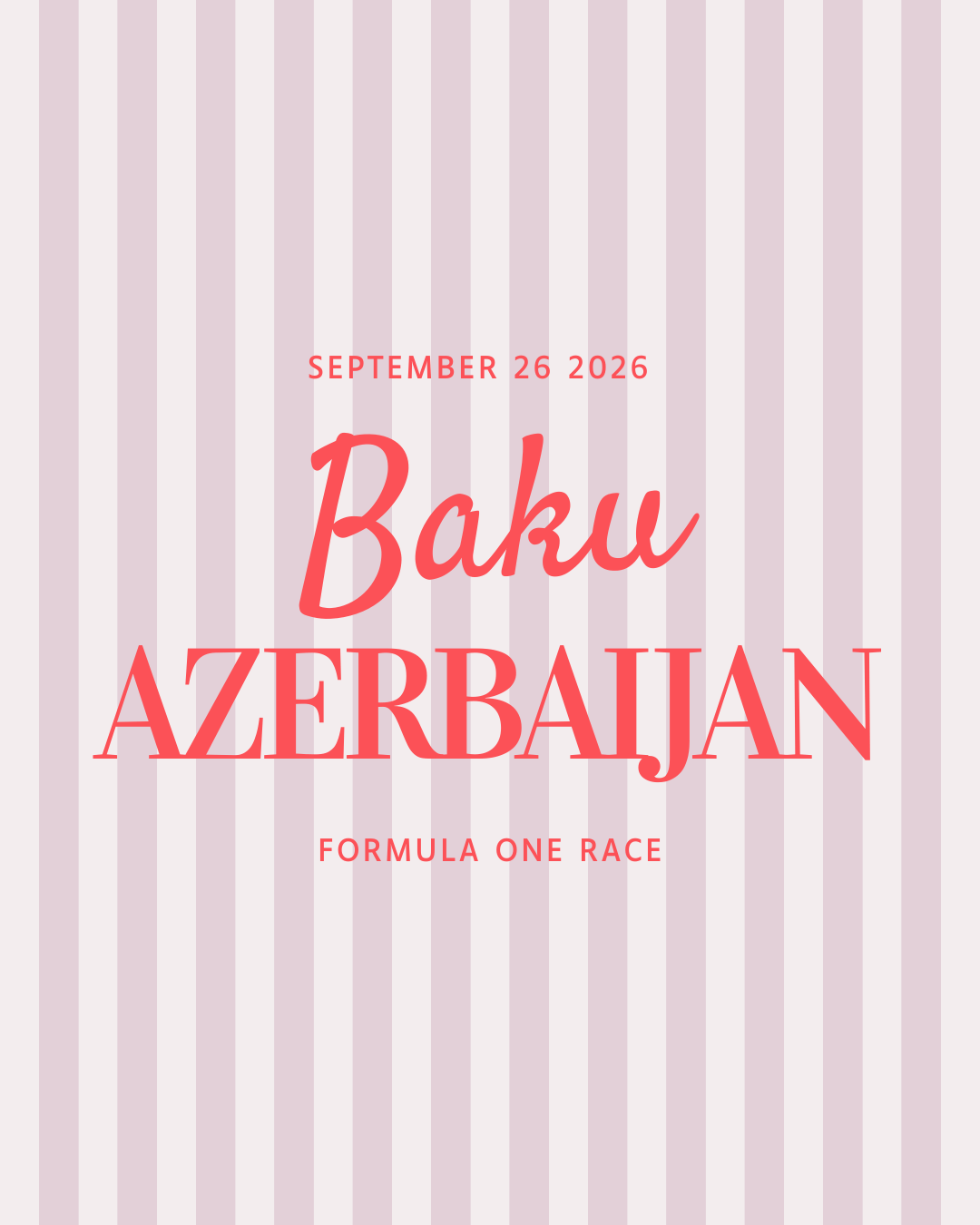 F1 Style File : Azerbaijan Grand Prix 2026