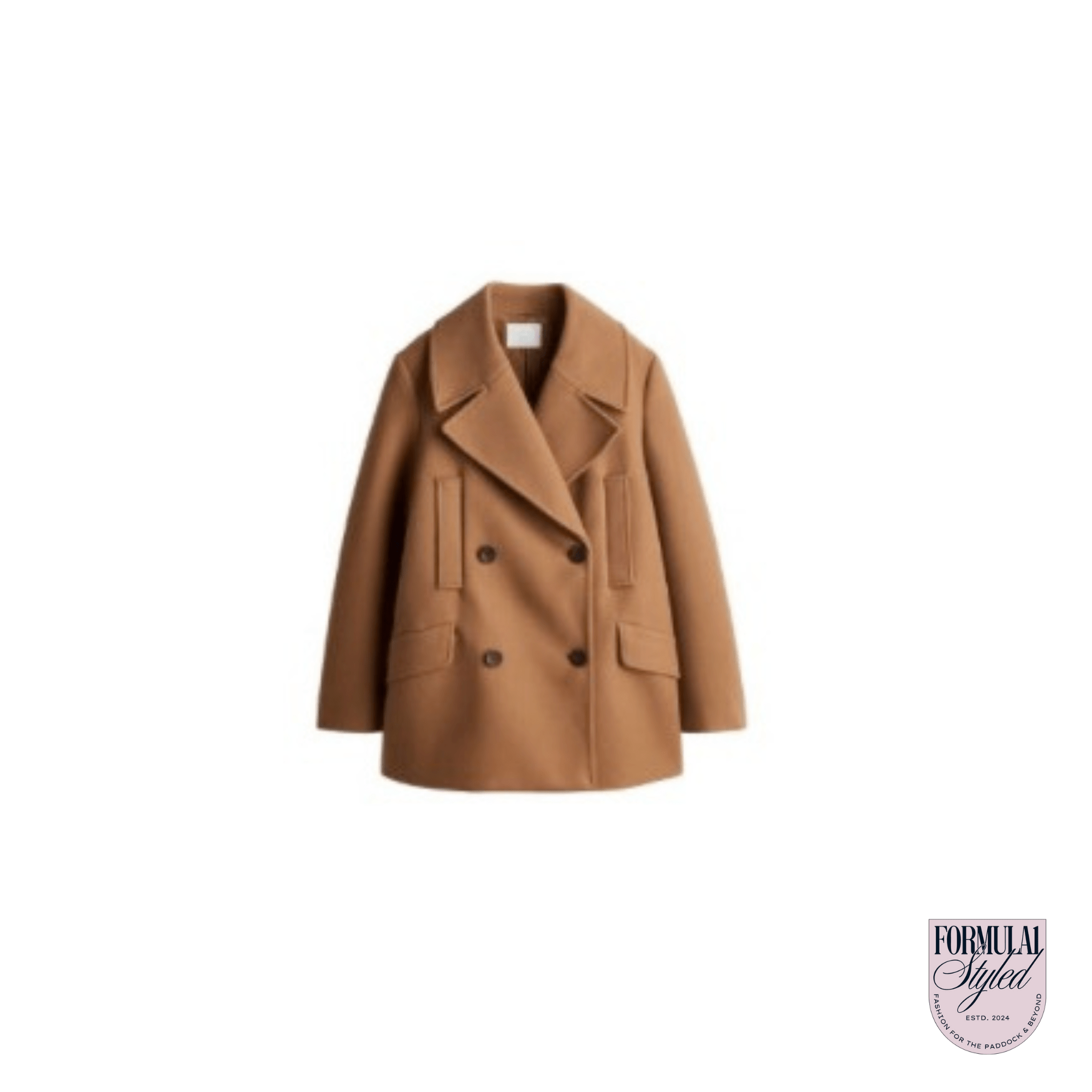 H&M Caban Wool Pea Coat