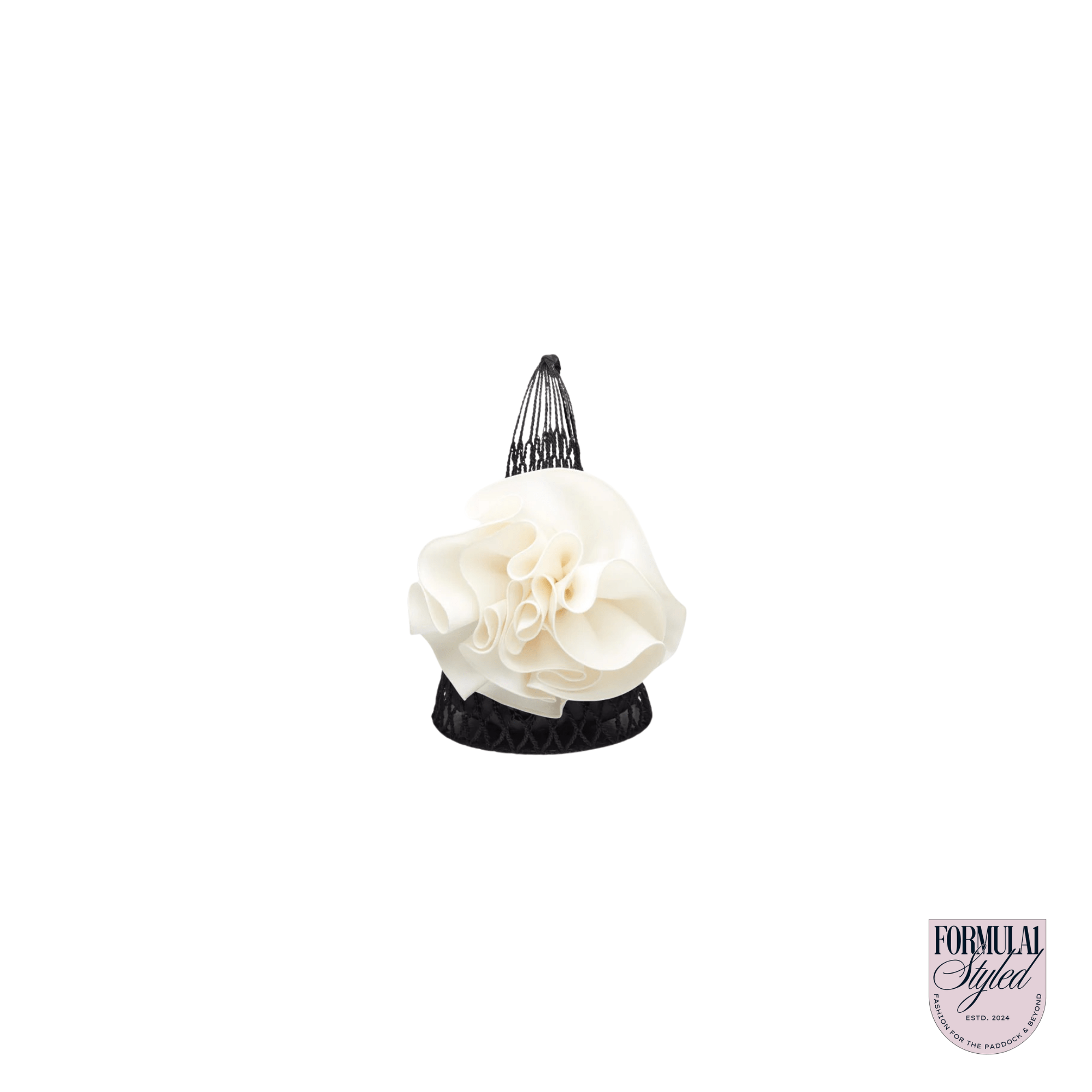 Magda Butrym Devana Cream Flower Bag