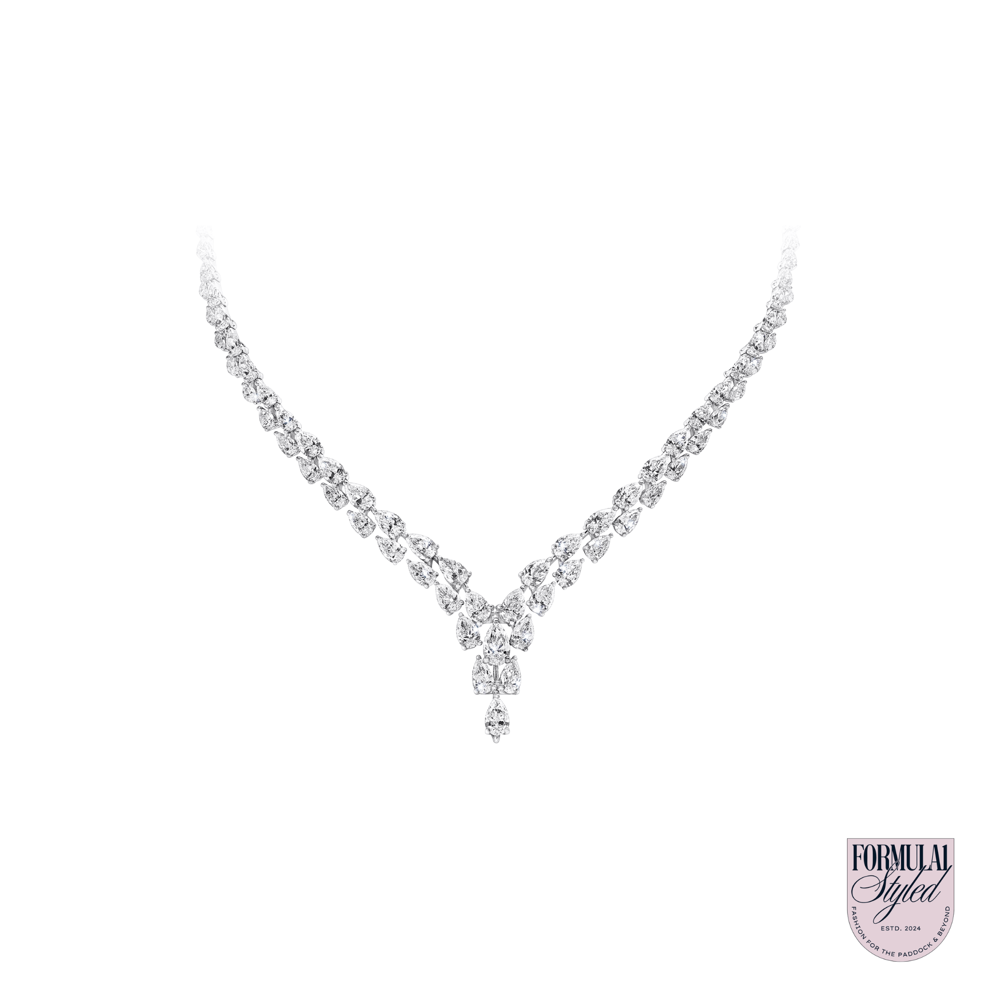 Graff Pear Marquise Diamond Necklace