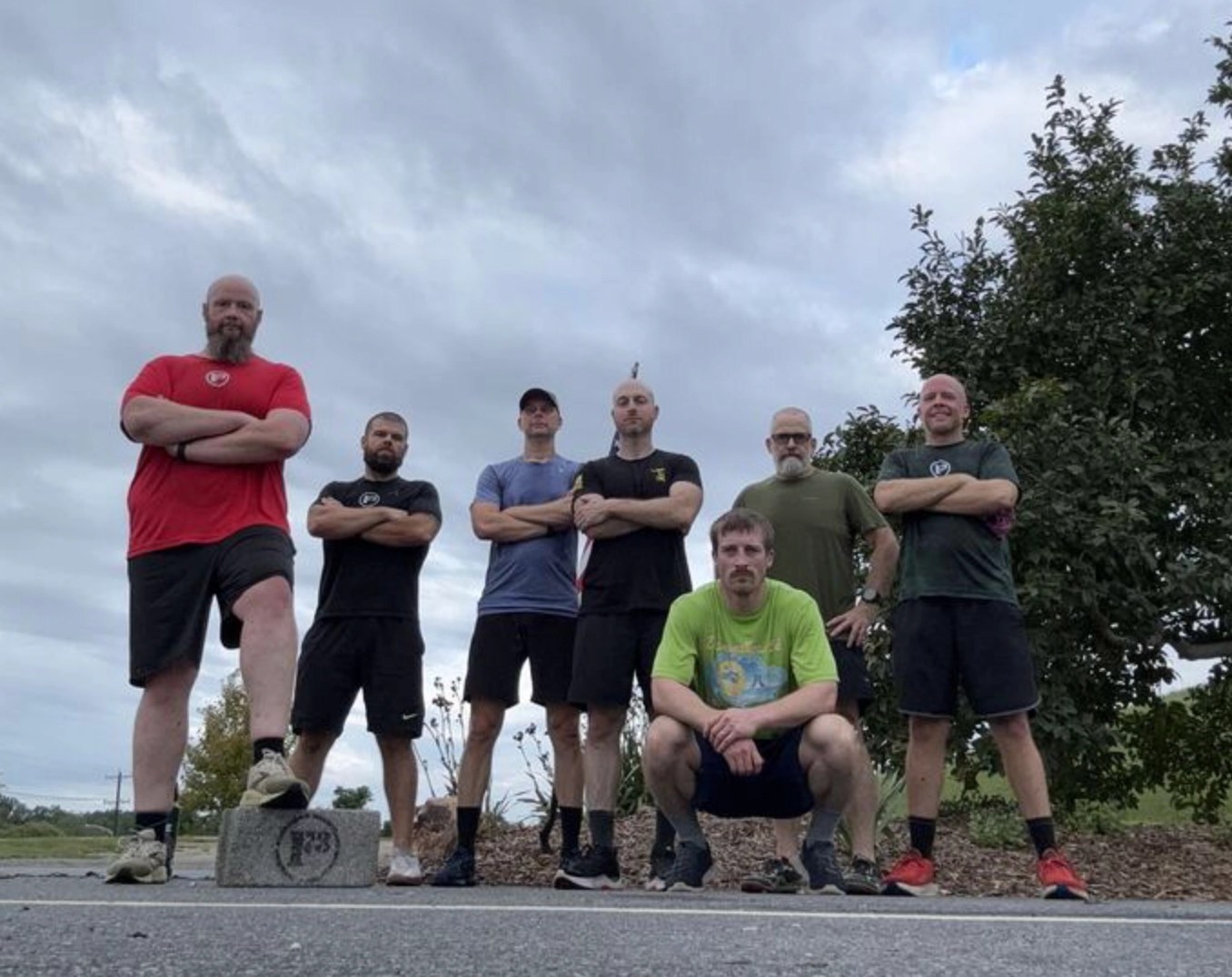 The 7 PAX of the Sept 5, 2026 Aqua Forge Wild Card: Iron Pax Challenge posing at the Aqua Forge