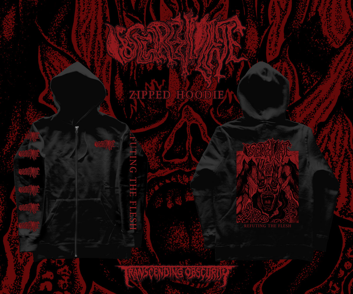 OBSCUREVIOLENCE - Refuting the Flesh Zipped Hoodie - TRANSCENDING