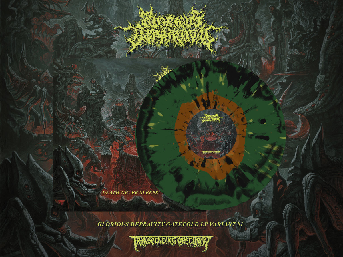 Depravity デスメタル death l Glorious Depravity - Death Never Sleeps Artwork Gatefold LP