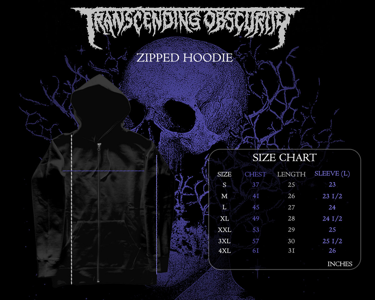 DEATH OBVIOUS - Self-Titled Album Zipped Hoodie