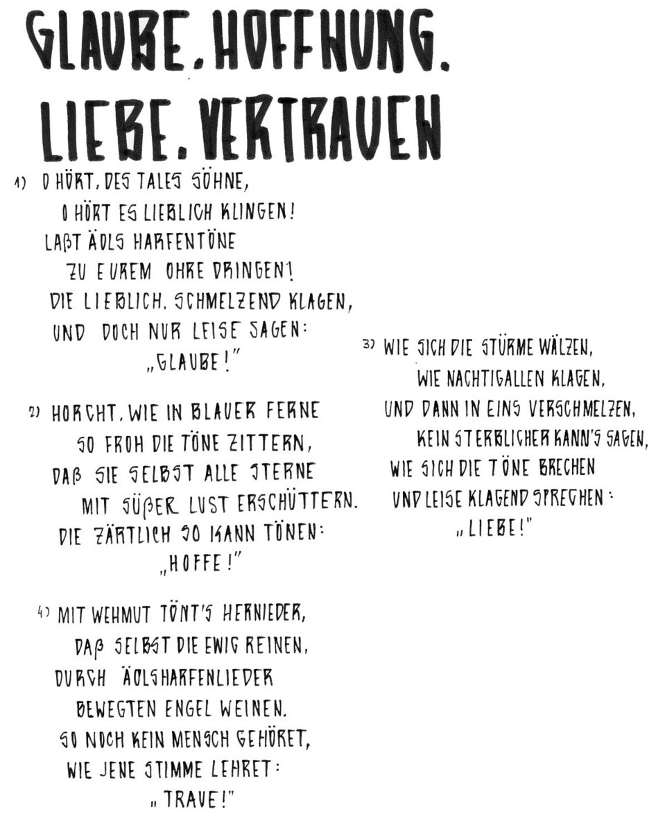 Glaube Hoffnung Liebe Vertrauen Memorial Recordings On The Road