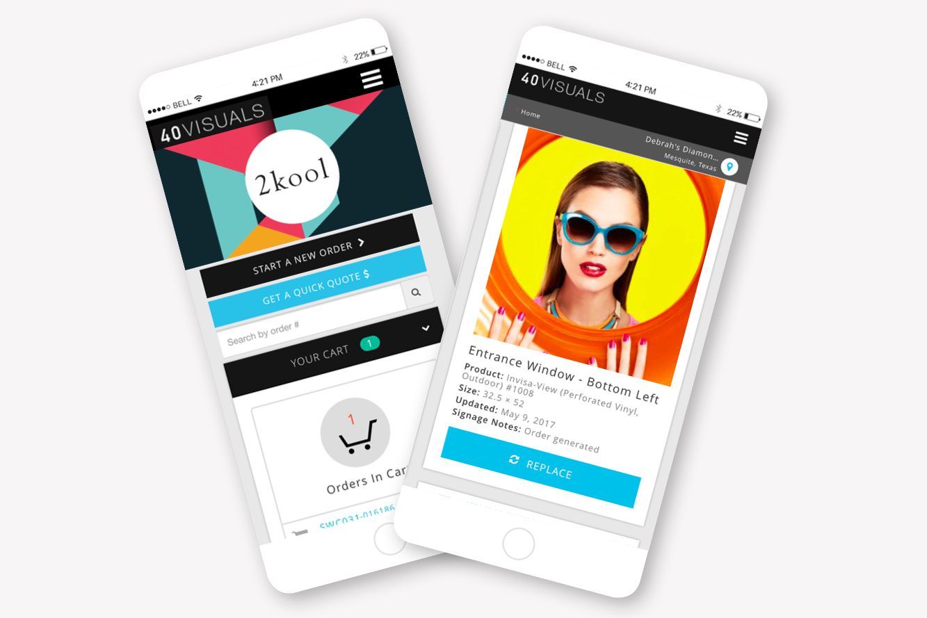 Signage Management Software on a Mobile Device