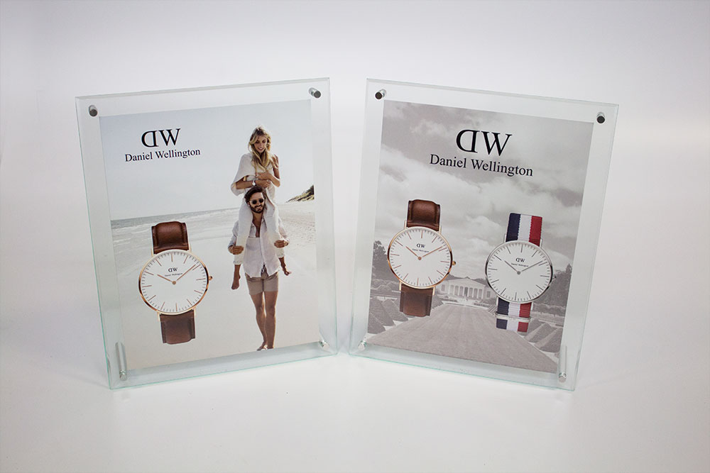 Bevel Edge Counter Sign Promotional Display