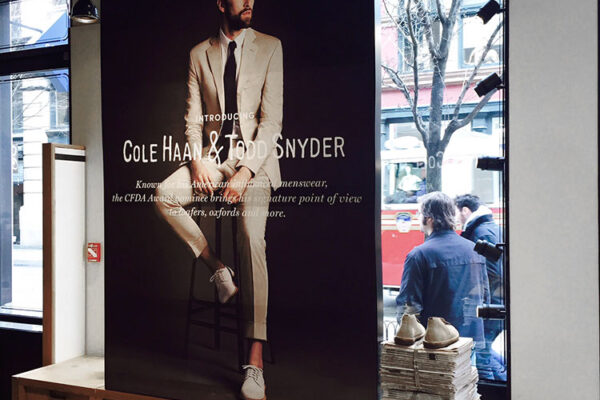 Printed Stretch fabric framing system with signage display