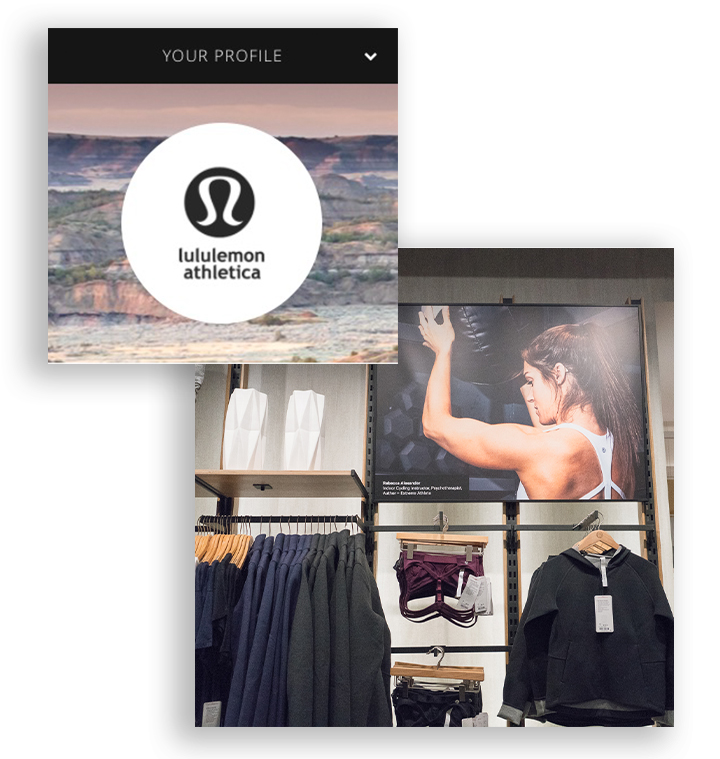 Lululemon athletica Signage Digital Software Management System