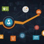 Conversion optimization dashboard showing landing page performance and user flow analysis