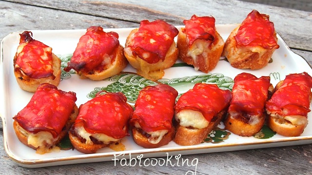 Tartine chèvre chorizo