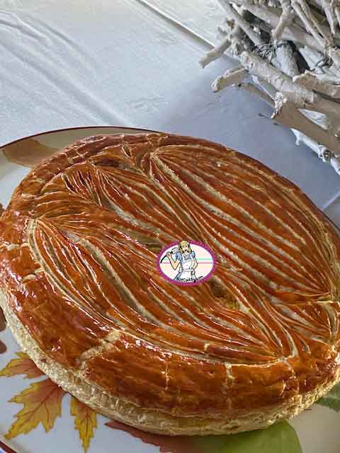 Galette Ispahan rose, litchi, framboise
