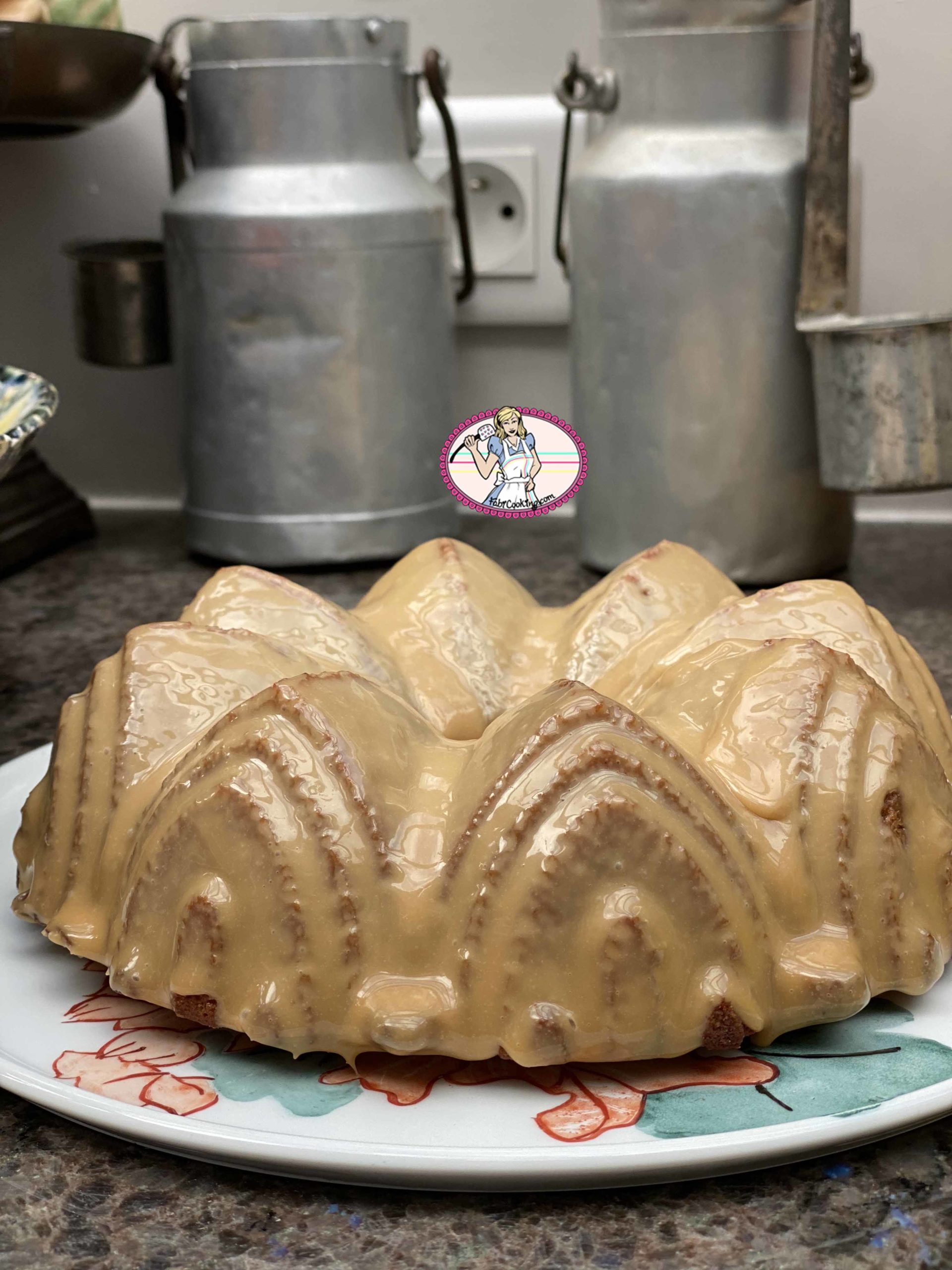 Gâteau moelleux caramelia