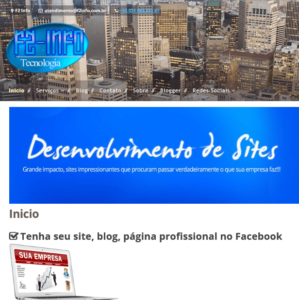 Consultoria Digital, blogs, lojas virtuais e sites