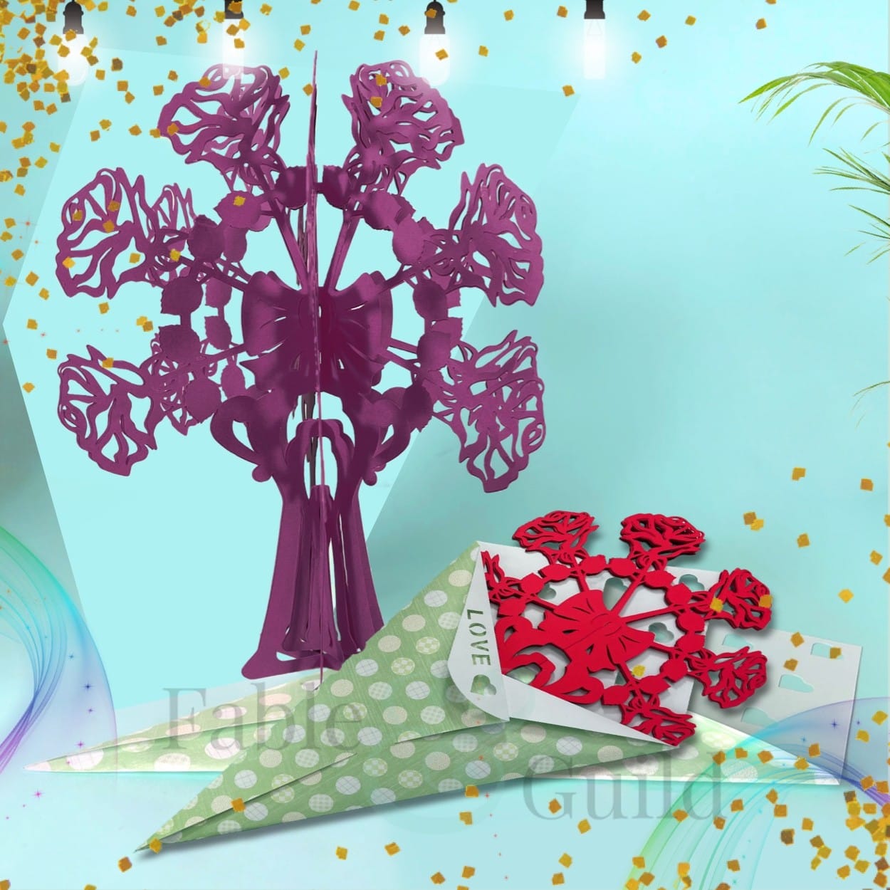Gorgeous svg cutting files for cricut, silhouette and more. Extraordinary 3d Rose Bouquet Svg Cut File Fable Guild