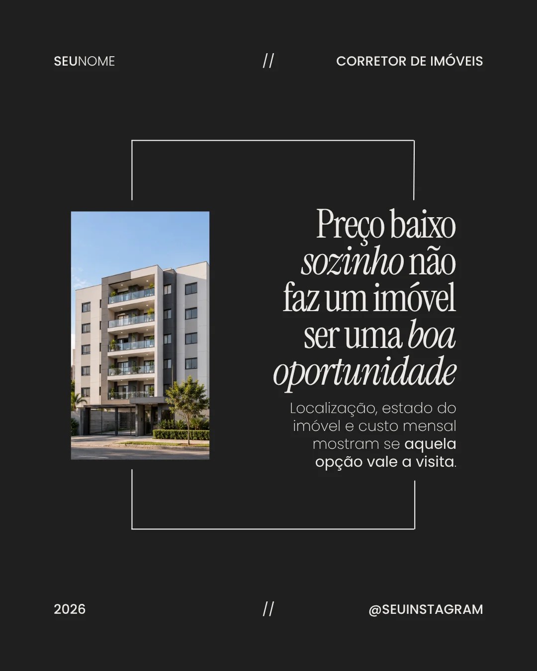 Post para feed de mercado imobiliário 9