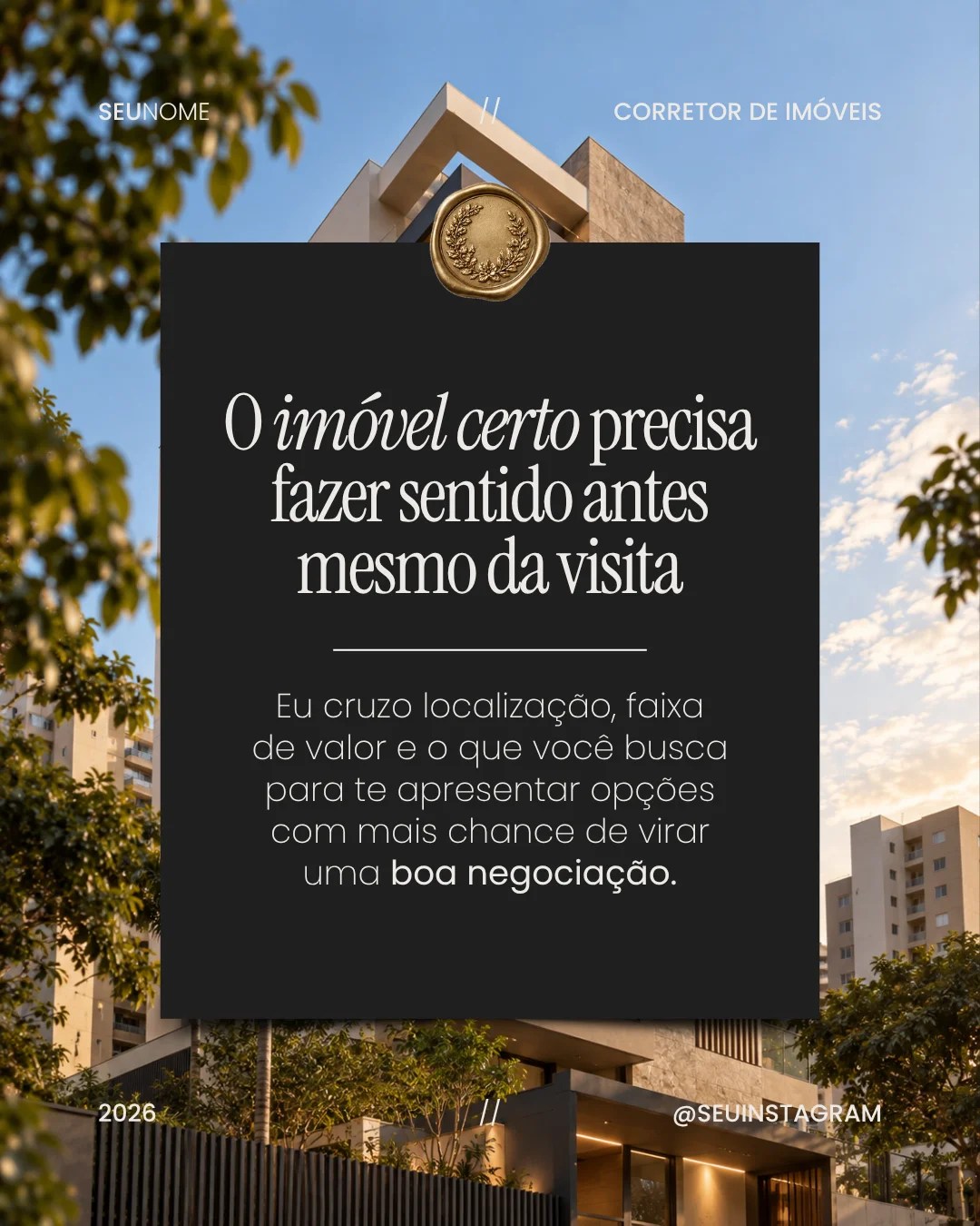 Post de corretor de imóveis 3