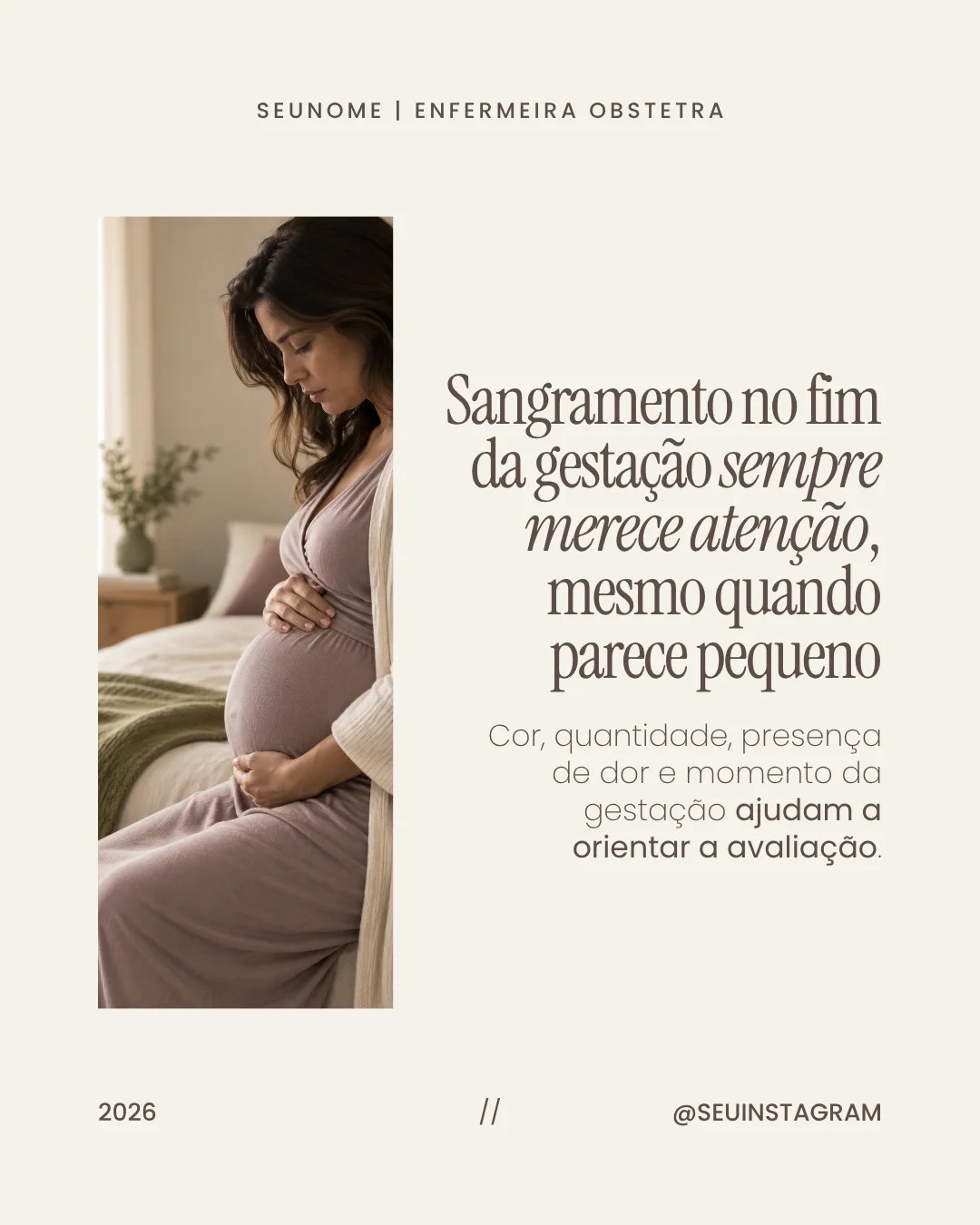 Post para feed de enfermagem obstétrica 13