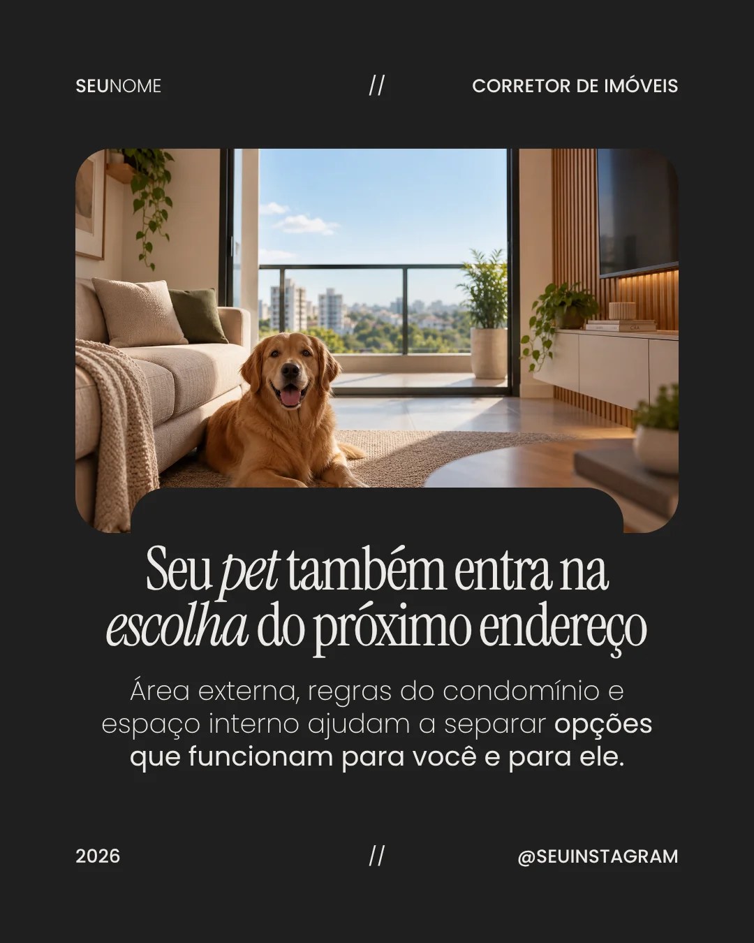 Post de corretor de imóveis 2