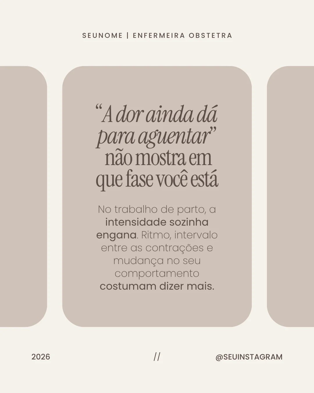 Post para feed de enfermagem obstétrica 1