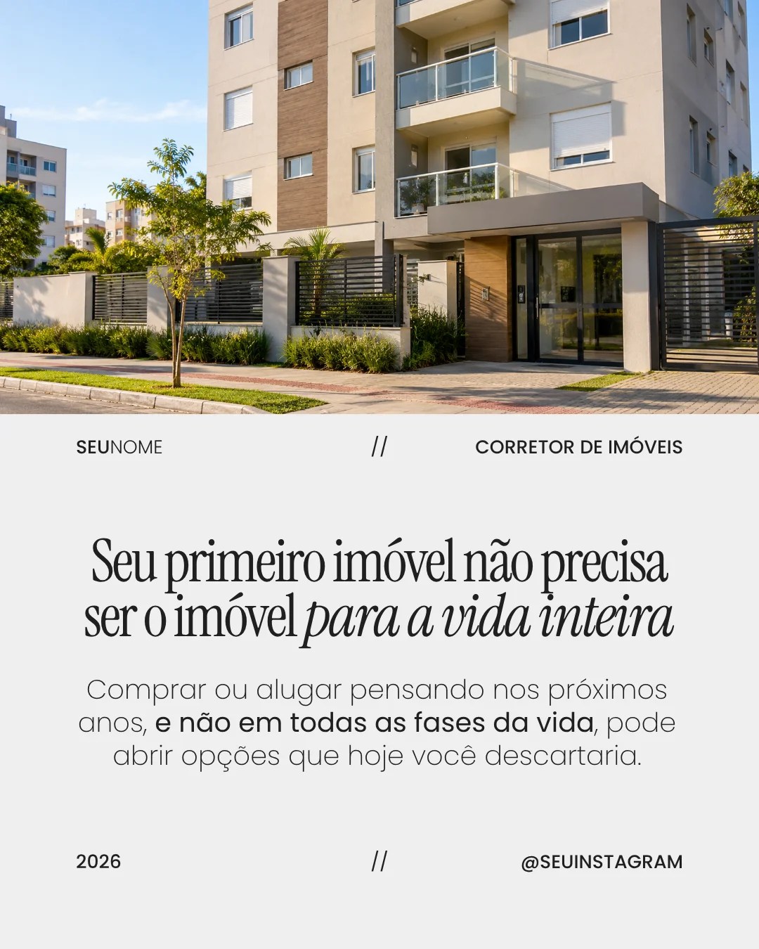 Post para feed de mercado imobiliário 3