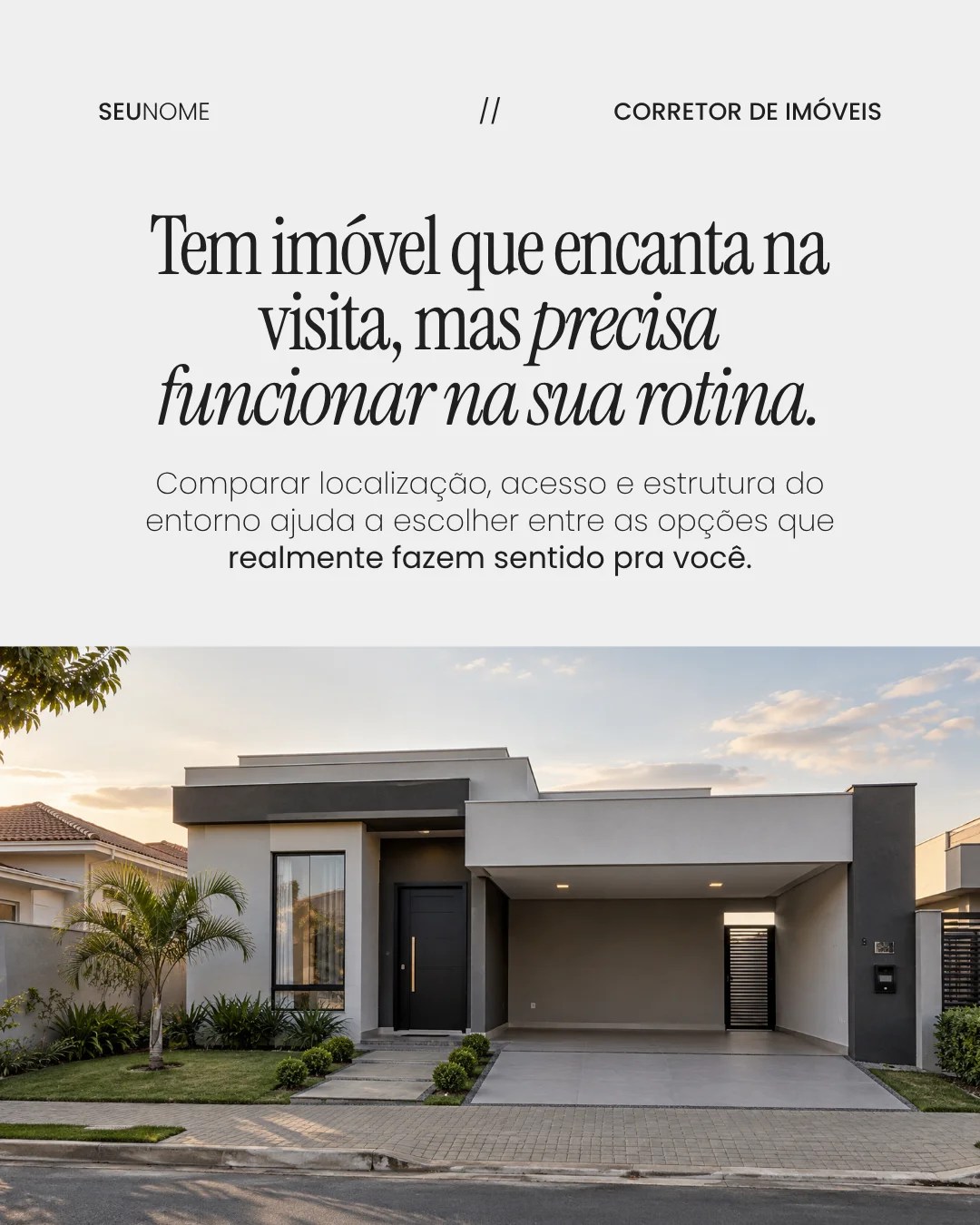 Post de corretor de imóveis 2