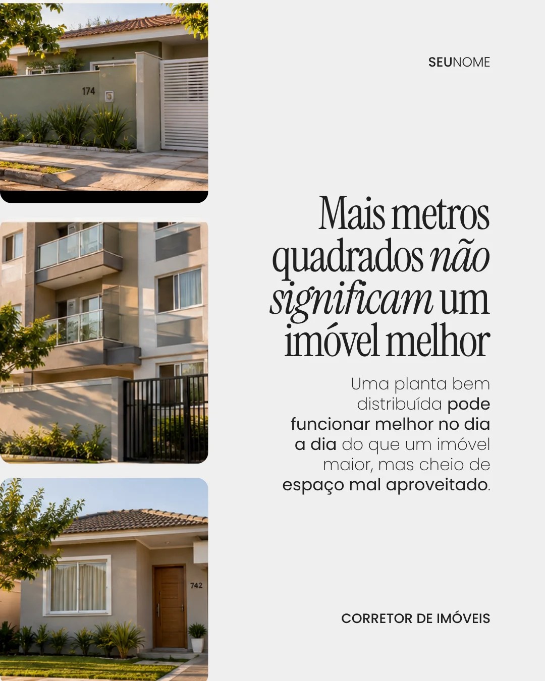 Post de corretor de imóveis 1