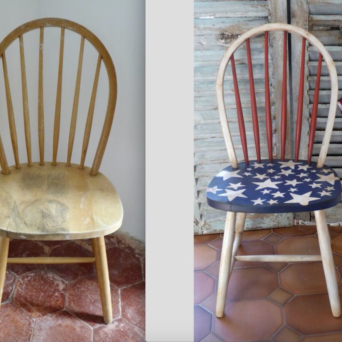 Vous serez assez libre dans la personnalisation de vos chaises; Relooker Et Patiner Une Chaise En Bois Femme Actuelle Le Mag