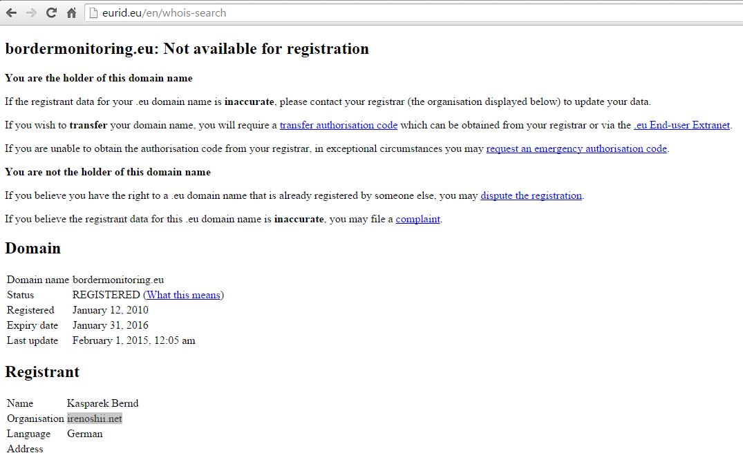 who is bordermonitoring.eu who is bordermonitoring.eu