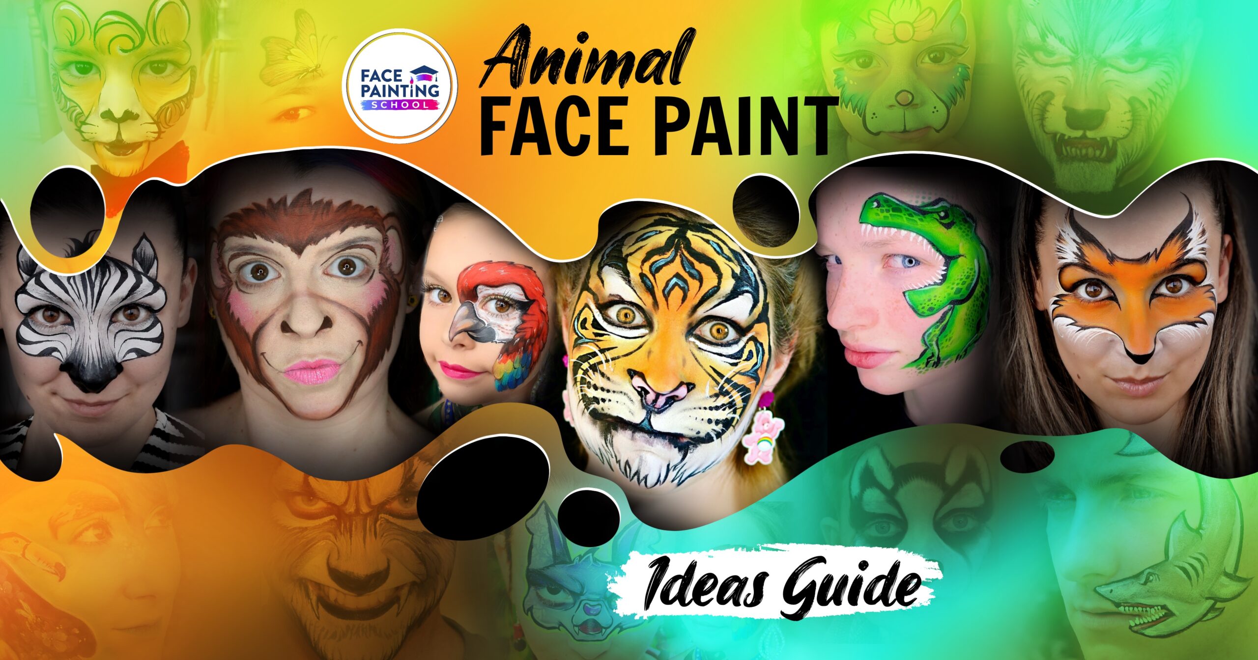 Zebra face paint for halloween