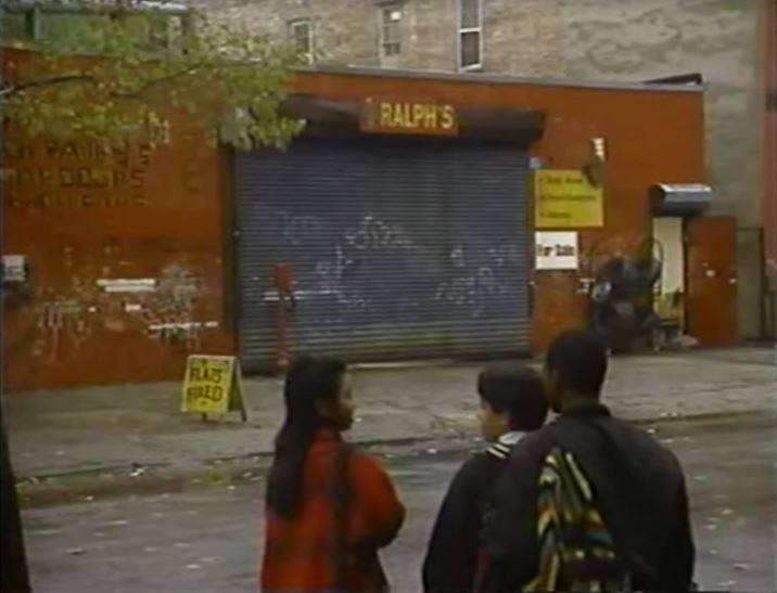 Deciding whether to enter the shady garage...