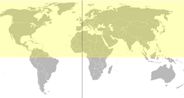 Northern hemisphere