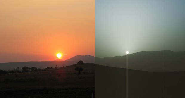 Earth and Mars