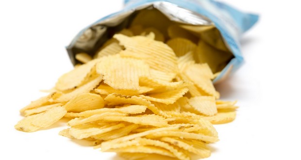 Potato chip packets