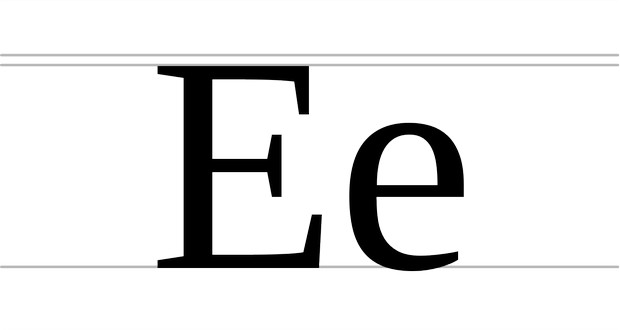 Letter 'E'