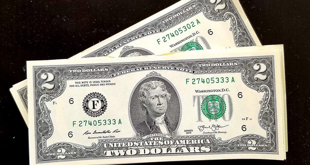 US two-dollar bill