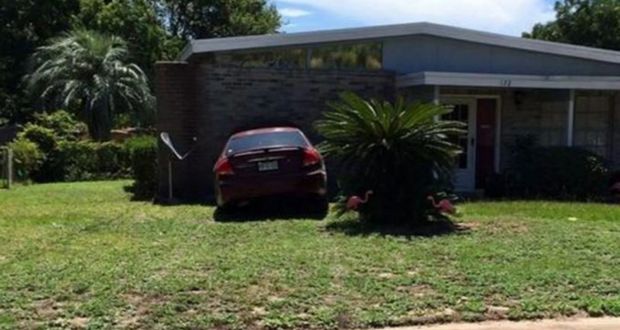 Praying Driver Crashes House