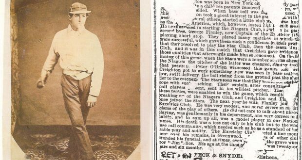 Jim Creighton's Fatal Baseball Collapse