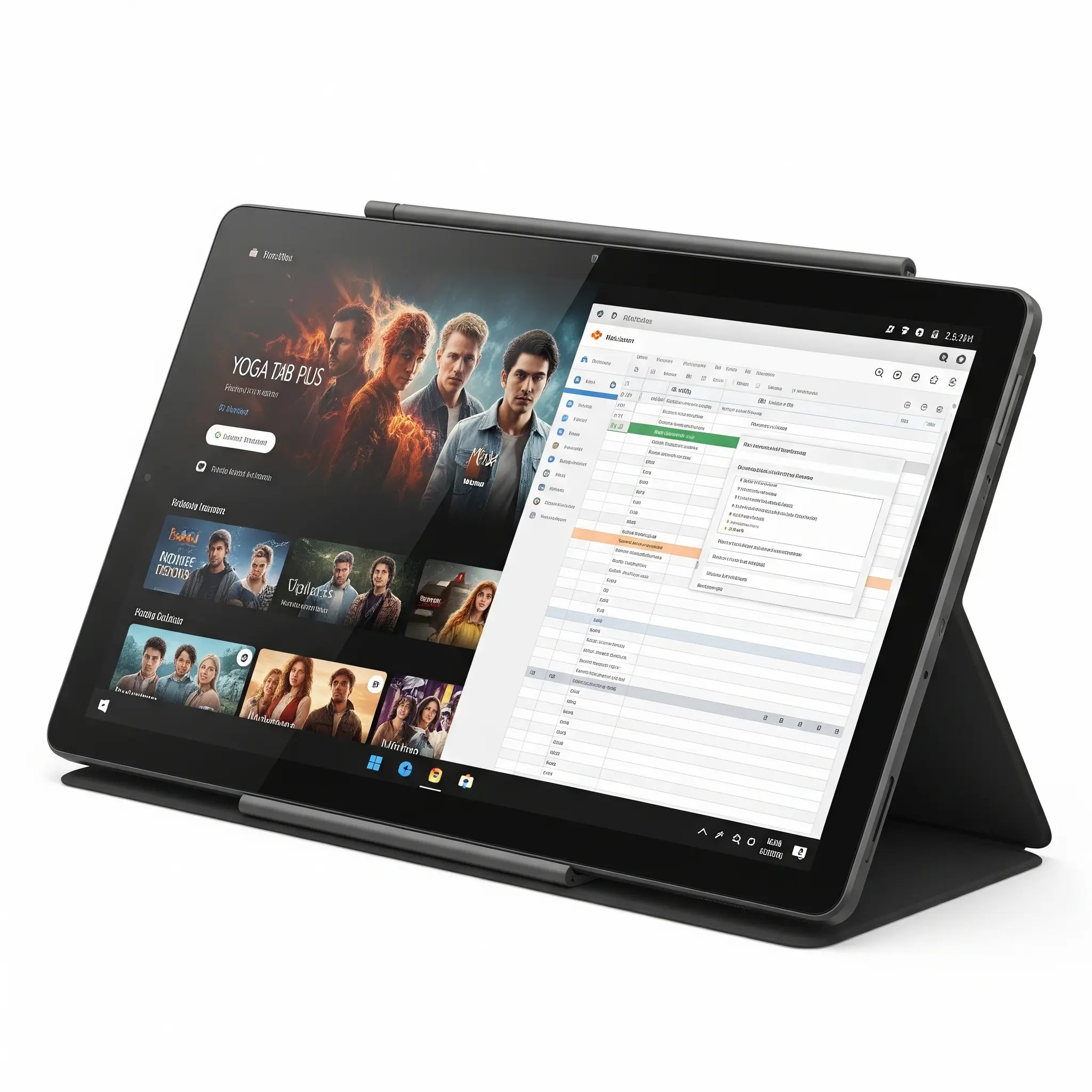 a tablet with a screen showing a screen