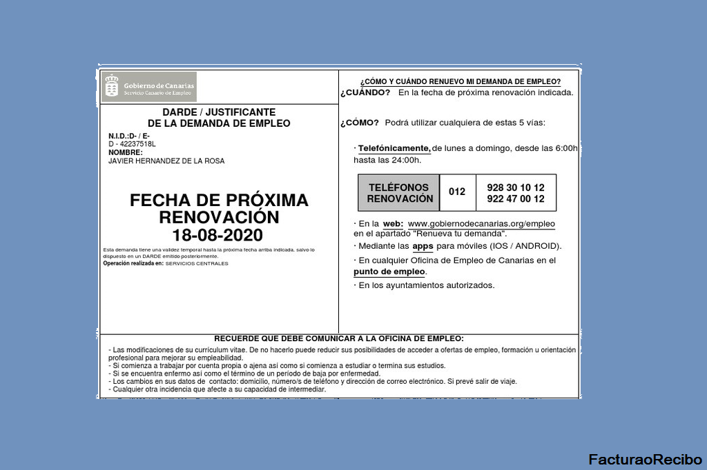 La tarjeta darde es el documento que acredita que estoy inscrito/a en la oficina de. Como Solicitar Copia Del Darde De Espana Facturaorecibo