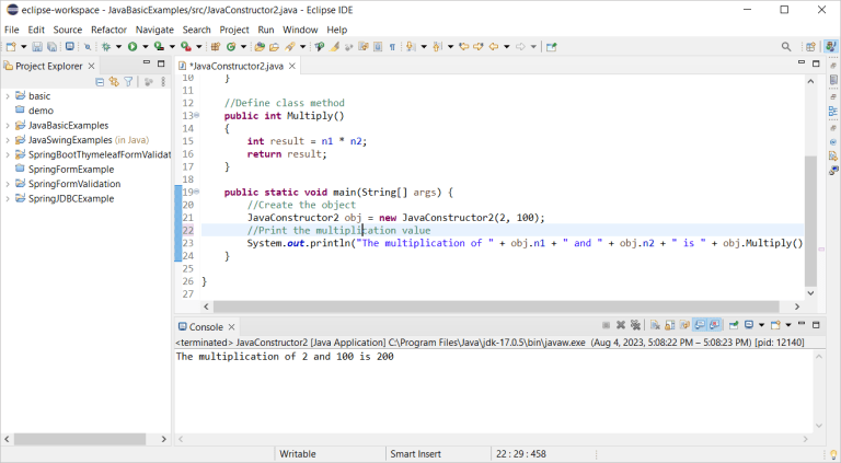 Java Constructor Examples – FahmidasClassroom