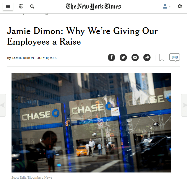New York Times: Jamie Dimon op-ed