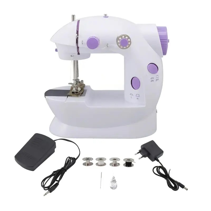 Portable Mini Sewing Machine SM-202A with LED Light & Foot Pedal