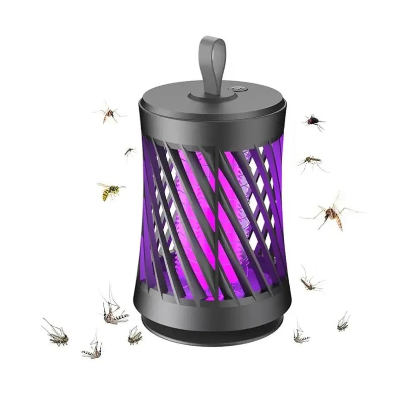 Electric Mosquito Lamp – Solar & USB Rechargeable Camping Mosquito Killer Lamp (2-in-1)